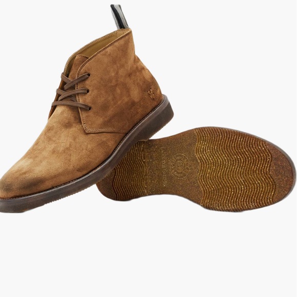 New without box; John Varvatos Men's Brown Suede Chukka Boots - Picture 6 of 10